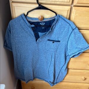 Men's Blue Henley Shirt